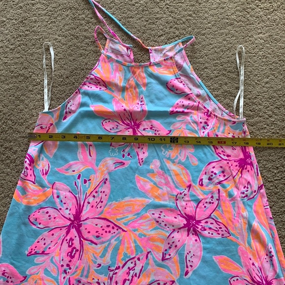 Lilly Pulitzer Margot Dress SZ Small Surf Blue Bonita Blooms - Picture 12 of 16
